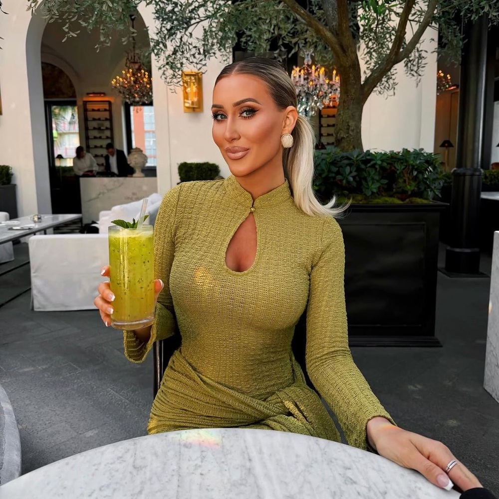 Fashion Nova Olive Green Dress